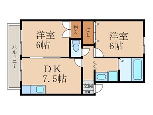 ハイカムール湯川の物件間取画像